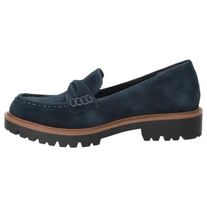 Denim non-slip suede loafers for women